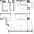 權釋設計規劃推薦新建案樣品屋新竹千荷田豪宅住宅居家空間裝潢建材造型天花工程中古屋價格費用客廳-01竹北鄭公館平面