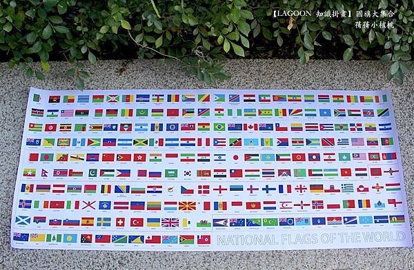 【兒童教育/居家佈置】LAGOON  知識掛畫⎪世界國旗大集