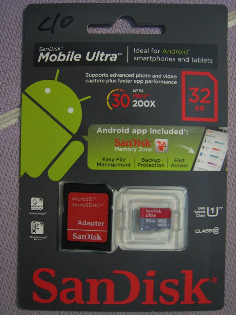 sandisk microSD c10 32GB 封面 sandisk microSD c10 32GB 封面
