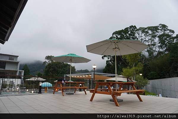 【桃園復興區景點】羅浮溫泉湯池，泉質屬碳酸氫鹽泉，色澤乳白略