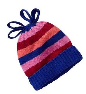 Striped Sweater-Knit Caps for Baby-Multi Stripe