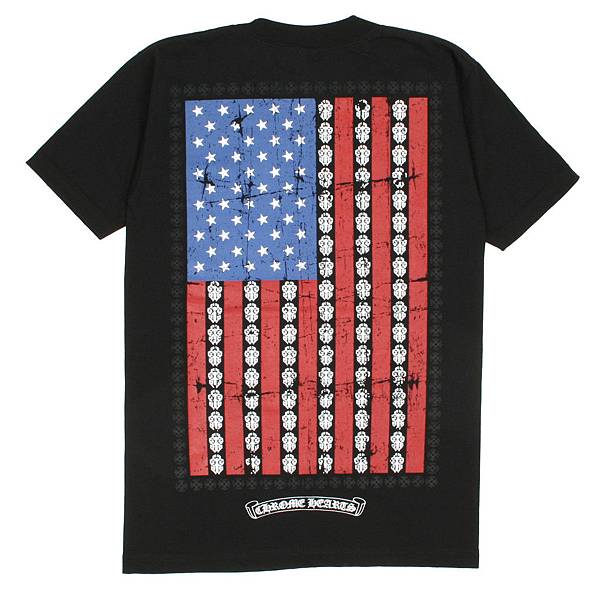 Chrome-Hearts-New-American-Flag-Tee-Black