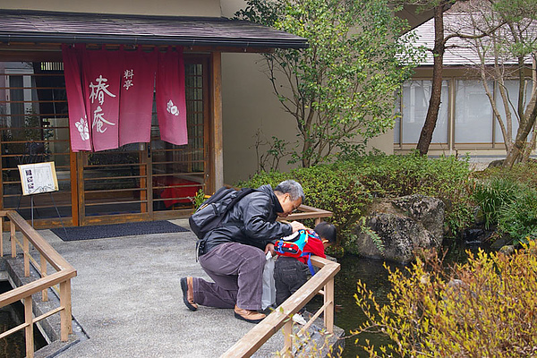 竹久夢二博物館前