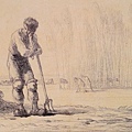 Millet_c.1848-50_Peasant leaning on a pitchfork_(0016.12b).JPG