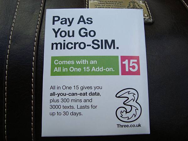 我買的上網Micro SIM卡