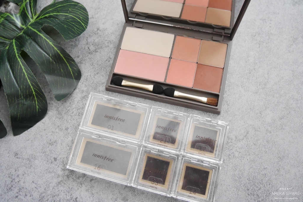 彩妝|innisfree『My Palette』一盤搞定!12色試色大公開♡兩種彩妝示範:)
