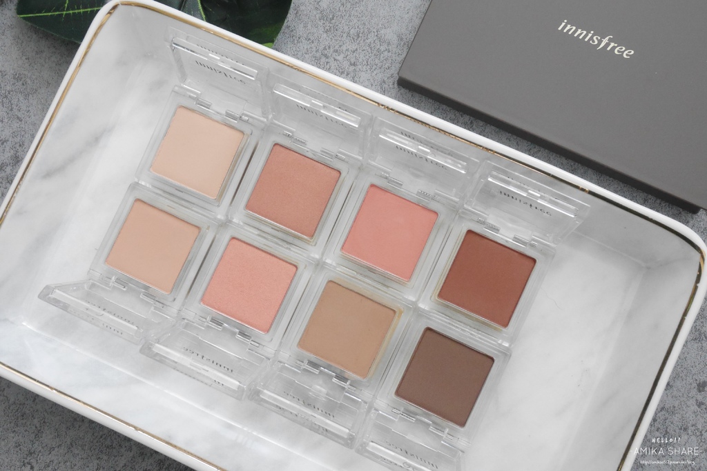 彩妝|innisfree『My Palette』一盤搞定!12色試色大公開♡兩種彩妝示範:)