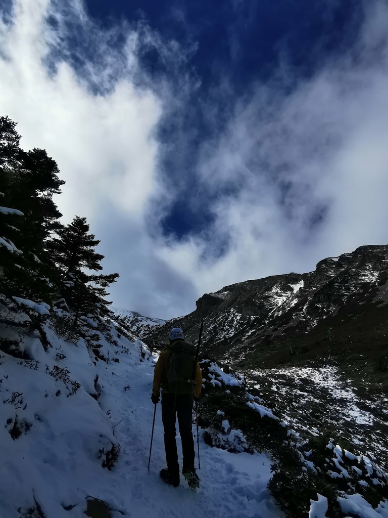 雪登雪山主峰賞雪趣