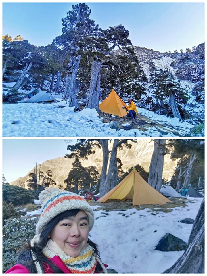 雪山主峰下翠池~冰天雪地翠池營地紮營~壯闊的震撼