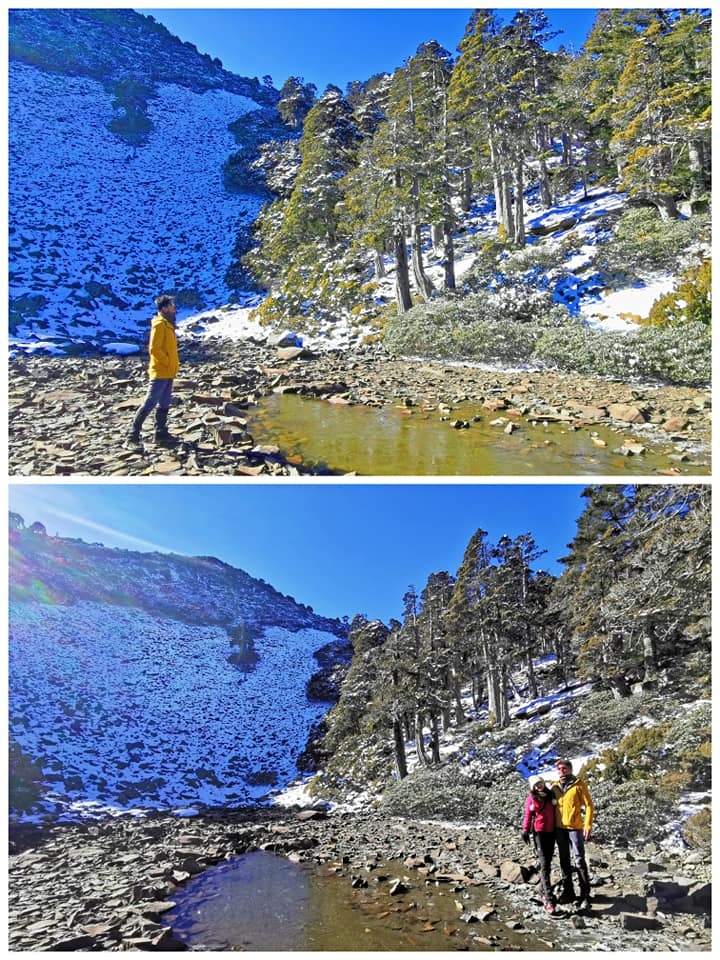 雪山主峰下翠池~冰天雪地翠池營地紮營~壯闊的震撼