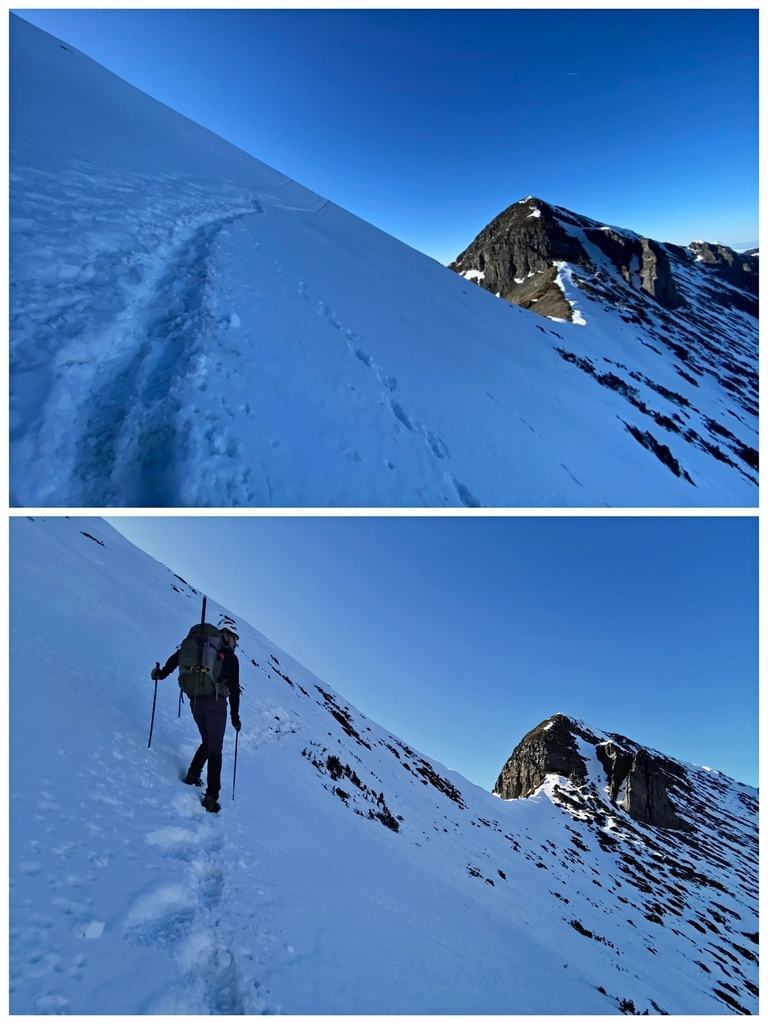 雪山單登~雪登雪山主峰~綿長陡峭，險峻又美麗的非傳統路線，站