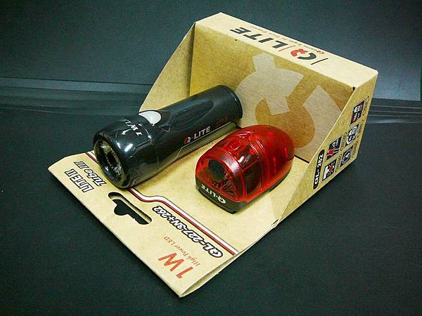 Q-LITE QL-227-3n+QL-262 1W前燈 後燈組 黑 Q-LITE QL-227-3n+QL-262 1W前燈 後燈組 黑