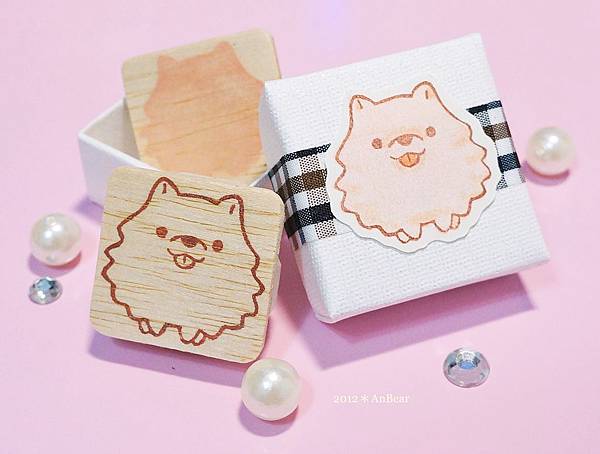 橡皮印章-博美犬 橡皮印章-博美犬