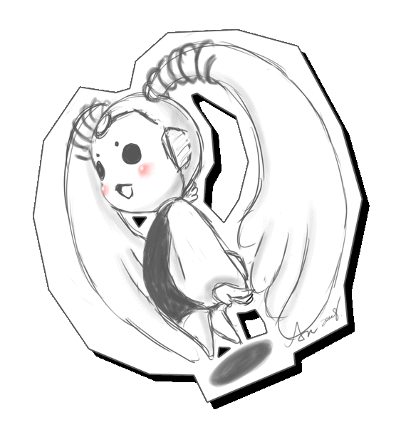 Q桃(黑白版 Q桃(黑白版