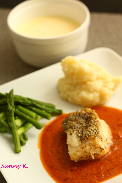 Pan-fried Sea Bass