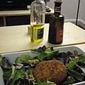 Crab Cake and greens