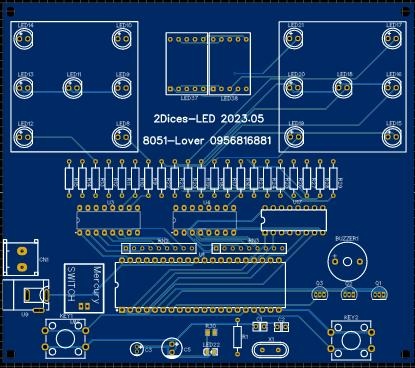 [8051專題-LED002] EasyEDA Layout