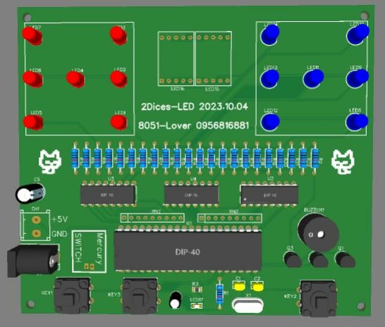 [8051專題-LED002] EasyEDA Layout