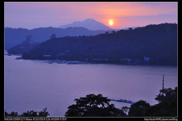 20141005日月潭貓囒山夕陽4