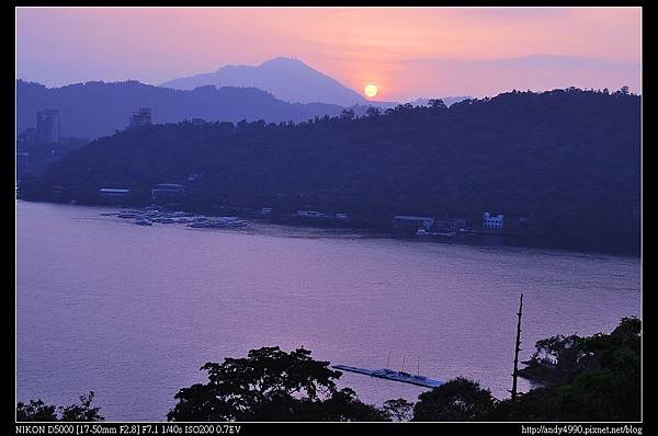 20141005日月潭貓囒山夕陽7