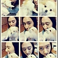 snsd yuri with her puppy