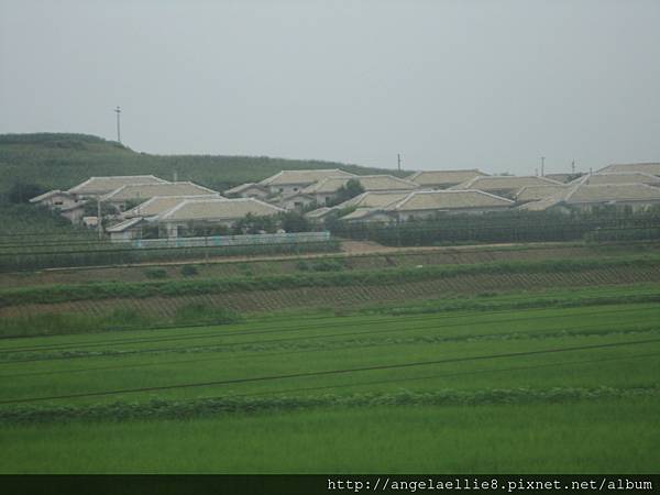 丹東平壤火車沿途景