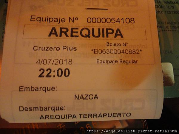 Nasca Cruz del Sur bus Nasca Cruz del Sur bus