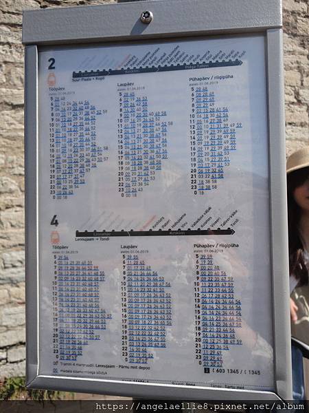 Tallinn Tram timetable