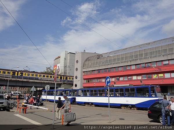 front of Riga Bus Terminal