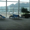 a good-bye glance of the airport