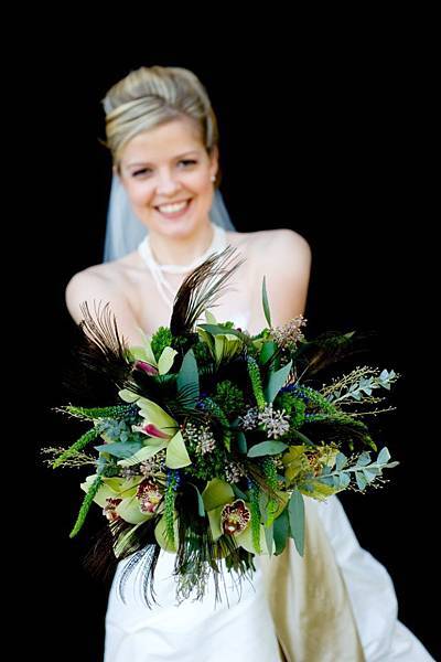 孔雀羽毛捧花 Peacock Feather Bouquet