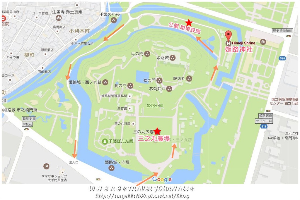 google map_himejicastle.JPG