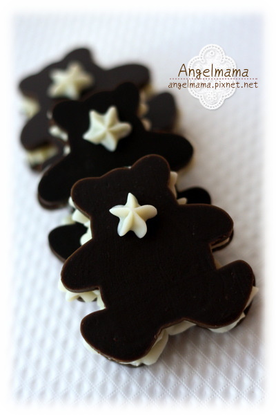 夾心奶油餅乾熊皂01