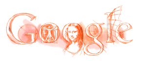 Google logo - da vinci