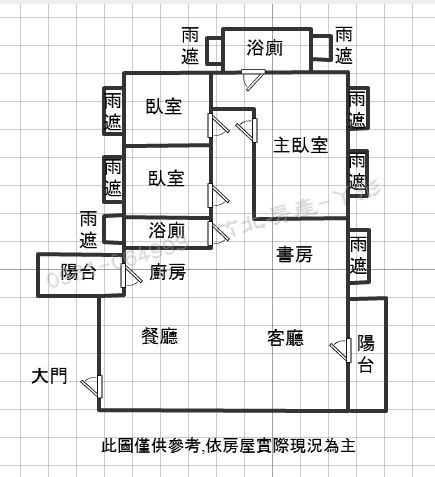 竹北高鐵【坤山】鼎峰 格局圖