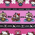 HELLO KITTY x 海賊王限量棉麻布 (粉)