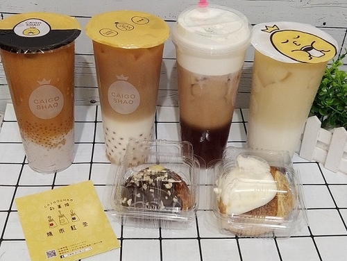 【新竹清大店】CAIGOSHAO彩菓燒|手工甜點丶漸層飲品,多樣化選擇,是下午茶必備的美食饗宴