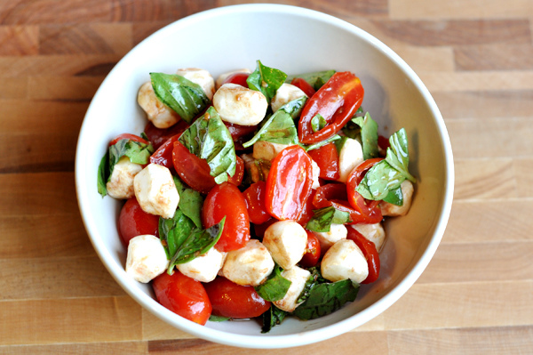 cherry tomato and cheese salad