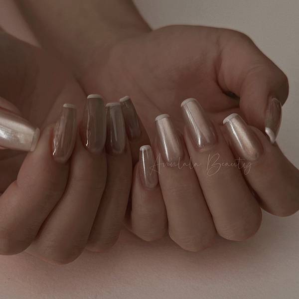 Annlala Beauty 手部光療 裸肌貓眼+法式 (1).jpg