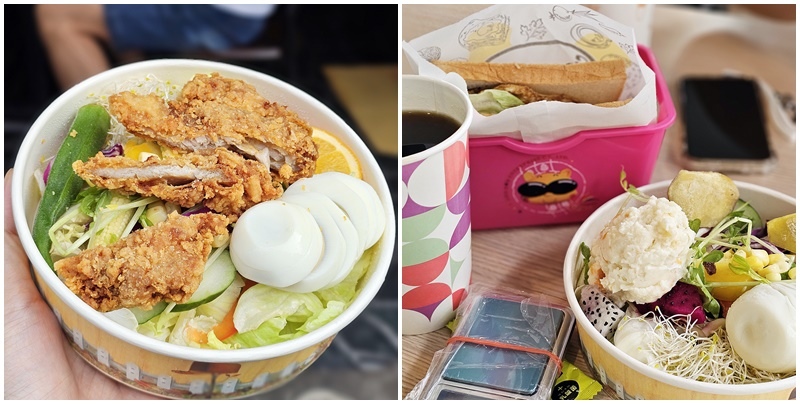台南新營美食 早餐工坊Breakfast ｜滿滿沙拉、土司