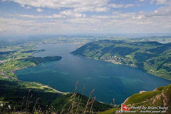 View of Lac Zug from Mt. Rigi