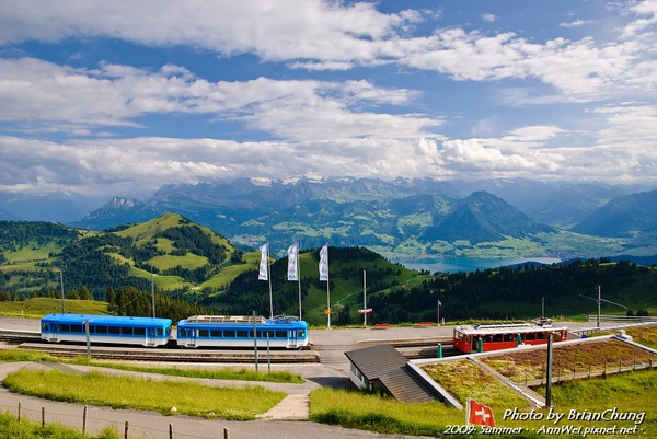 View of the Alps from Mt. Rigi