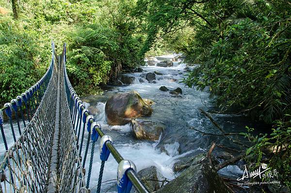 宜蘭松羅步道 松羅溪 藍色吊橋 宜蘭松羅步道 松羅溪 藍色吊橋