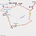 飛鳳山觀日坪步道軌跡圖1