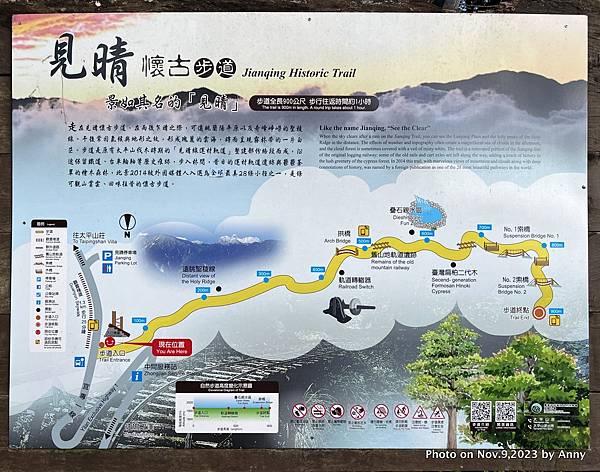 見晴懷古步道地圖 太平山步道2