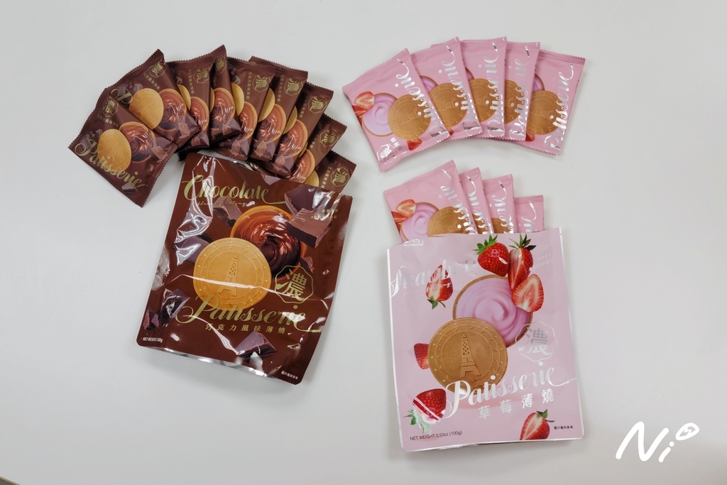 202506【盛香珍】濃草莓薄燒&濃巧克力風味薄燒