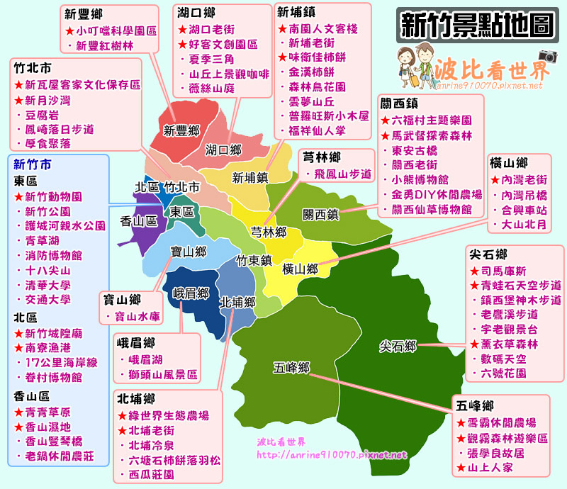 新竹景點地圖 2021新竹一日遊好玩推薦 最夯新竹旅遊秘境景點全攻略 波比看世界 痞客邦