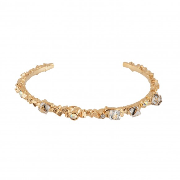 rock-heap-of-golden-cubes-and-faceted-glass-semi-rigid-bracelet-s