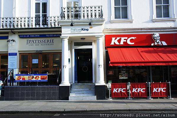 英國倫敦Frances king語言中心 Gloucester Road Entrance 2