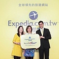 Expedia邀請所有台灣人帶著環遊世界旅遊夢一起進入2015年！(左起：Expedia行銷經理林其青、Expedia亞洲區首席執行長陳凱霖、Expedia亞洲區總經理Vikram Malhi).jpg